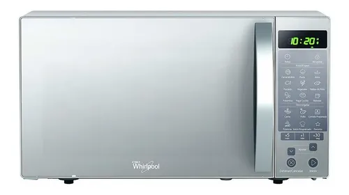 Horno De Microondas Whirlpool WM1211D 1.1p3 30lts Capacidad Electrico Silver De Mesa Estante Plato