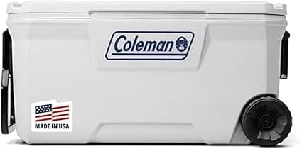 Coleman Marine Cooler with Fully Insulated UV Guard Lid & Body, Keeps Ice for 3+