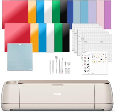 Cricut Plotter de Corte Inteligente Maker 4 + Paquete de Inicio Definitivo Color