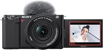 Sony Cámara Digital con Lente Intercambiable para Vloggers, Lente SELP1650 Versi