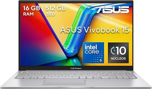 ASUS Vivobook 15 / Intel Core 5 Raptor Lake Refresh /16GB -512GB SSD/Webcam con
