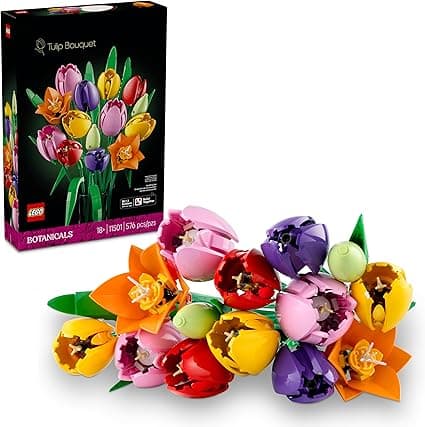 LEGO Botanicals Ramo de Tulipanes – Model Kit de Construcción para Adultos, Años