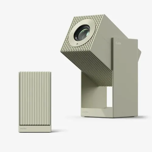 Wanbo Proyector Cube 2 Pro 1080p Nativa 500 Ansi Verde Claro