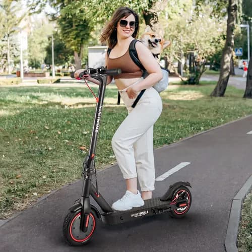Scooter Eléctrico E9 Pro 32 Km/h 500w Patin Honey Whale Color Negro-b
