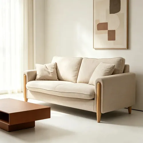 Sofa Moderno 2 Plazas Minimalista Para Espacios Pequeños
