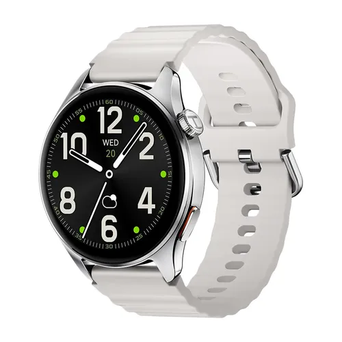 Haylou Smartwatch Watch 4s Pantalla Amoled Hd De 1,43 Posicionamiento Gps Por 5 Satélites, Plateado