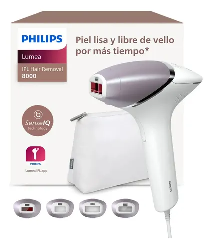 Philips Lumea Prestige Depiladora IPL, Luz Pulsada, con cable, 4 Cabezales Inteligentes (Cuerpo, Bikini, Axilas y Cara)