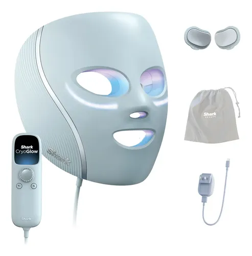 Shark CryoGlow Máscara LED Antiedad y Anti-Acné Enfriamiento para el Contorno de Ojos 4 Tratamientos Tecnología iQLED Ap