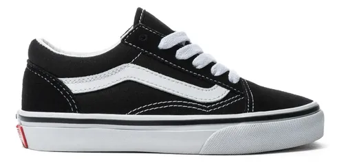 Tenis Vans Old Skool Para Niño Unisex Black/true White