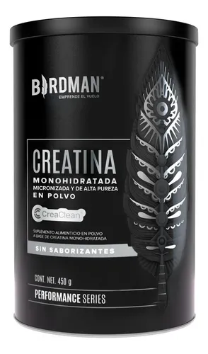 Birdman Creatina Monohidratada En Polvo | Alta Pureza | Sin Sabor | 90 Servicios 450g | Pre Entreno Mujer Hombre