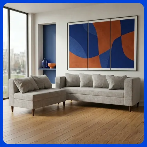 Sala 3-2 Esquinera L Sofá Sillón | Sofá + Loveseat Lase