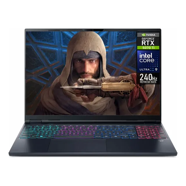 Notebook Acer Predator Helios Neo 16s Ai Para Gaming, Intel Core Ultra 9 Y Nvidia Geforce Rtx 5070 Ti Negro