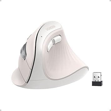 UGREEN Mouse Vertical Inalámbrico Ergonómico, Bluetooth & 2.4Ghz, Ratón 5 Botone