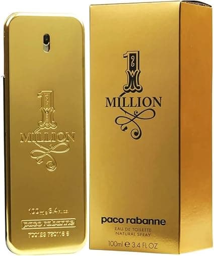Paco Rabanne 1 Million for Men Eau de Toilette Spray 3.4 oz Plain Box
