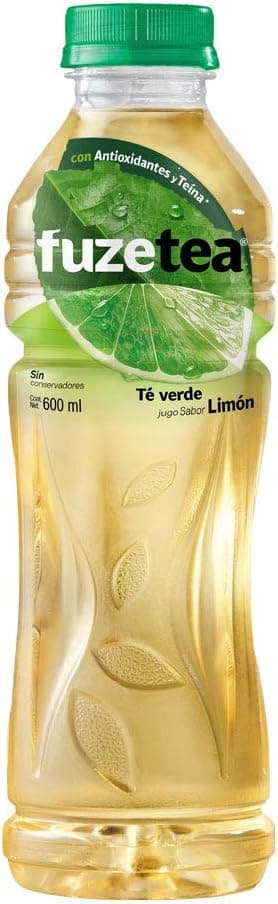 Fuze Tea 6 Pack Té Verde y Limón 600 ml cada uno.