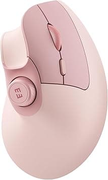 seenda Mouse ergonómico recargable, inalámbrico, vertical, con botón de volumen,
