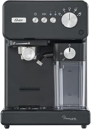 Oster Cafetera Automática de Espresso, PrimaLatte, con Auto-Frothing, para Latte