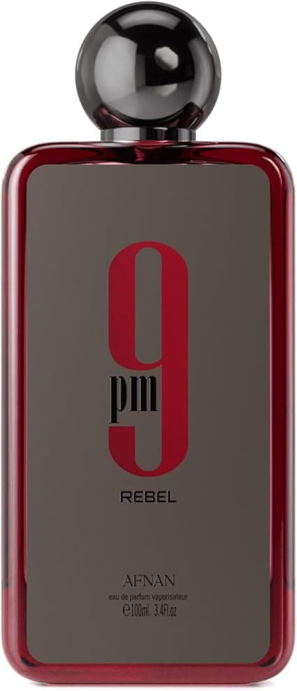 Afnan Agua de Perfume EDP 9PM Rebel (Red) para Adultos unisex, 100ml
