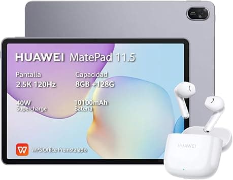 HUAWEI MatePad 11.5, Tablet 8+128G, 2.5K 120Hz, WPS Office Preinstalado, 10100mA