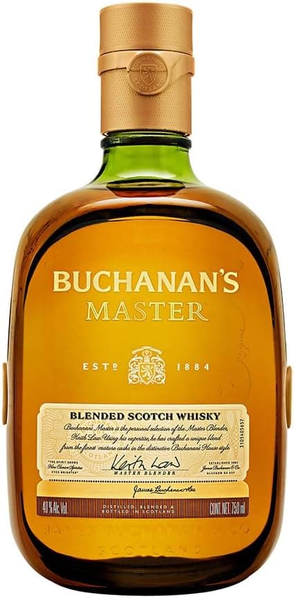 Buchanan's, Master 750ml, Whisky Escocés, Añejado 15 Años, Dulce y Cremoso, Arom