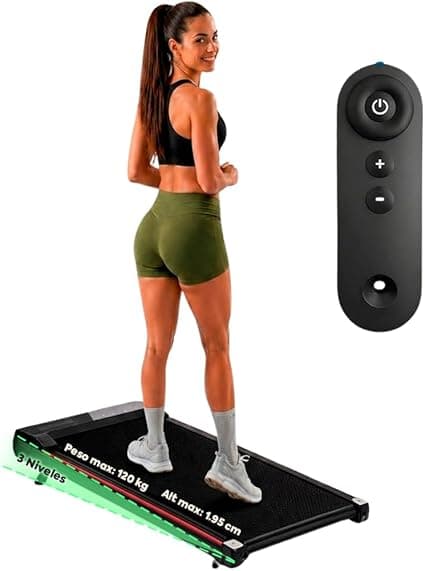 Caminadora Eléctrica Portátil con Inclinación para Ejercicio en Casa, Walking Pa