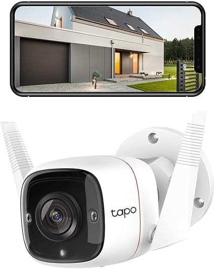 TP-Link Tapo C310, cámara de Seguridad Wi-Fi para Exteriores, definición de 3MP,