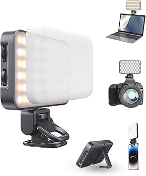 TONEOF 96 LED Luz para Celular con Difusor Suave y Soporte,Recargable Magnético