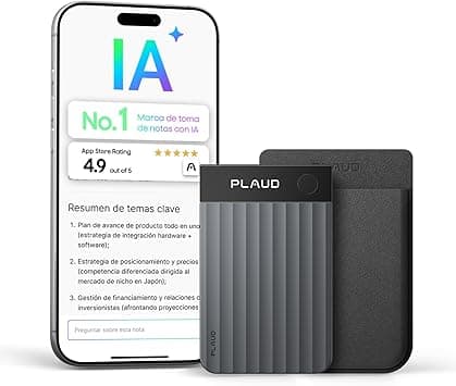 Plaud Note Pro Grabadora de Voz AI con Funda Transcripción IA Resúmenes Multidim