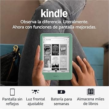 Amazon Kindle 16 GB (modelo más reciente): El Kindle más ligero y compacto, ahor