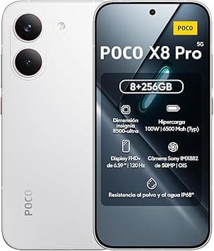 XIAOMI Celular Poco X8 Pro 8GB + 256GB Blanco Versión Global,Flagship Dimensity