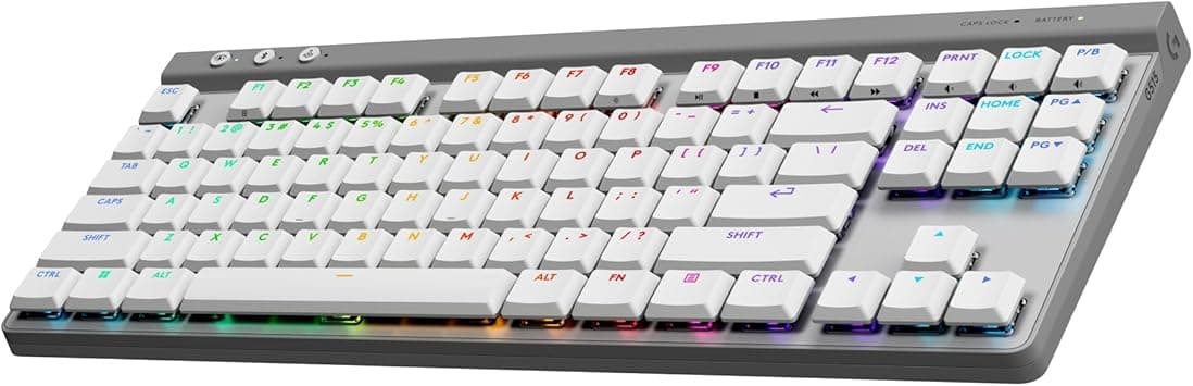 Logitech G515 Lightspeed TKL Teclado inalámbrico Discreto para Juegos, LIGHTSYNC
