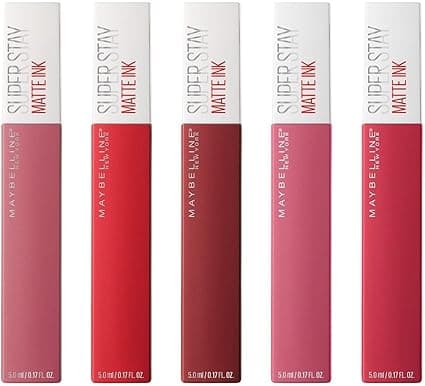 Maybelline 5 pack labiales liquidos matte larga duracion superstay matte maybell