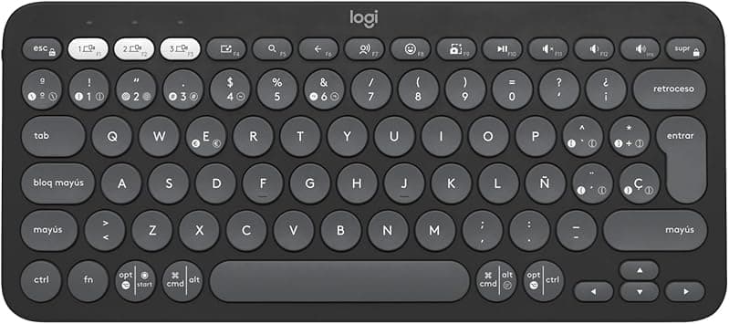 Logitech Pebble Keys 2 K380s, Teclado Bluetooth multidispositivo, accesos direct