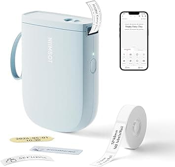 NIIMBOT D11 Máquina para etiquetar con cinta, impresión HD actualizada, alimenta