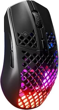 SteelSeries Aerox 3 - Ratón inalámbrico para juegos súper ligero - Sensor óptico