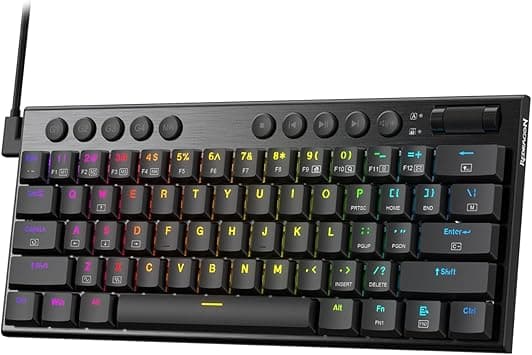 Redragon K632 Teclado mecánico Gamer RGB 60% alambrico, Teclado Ultra Low Profil