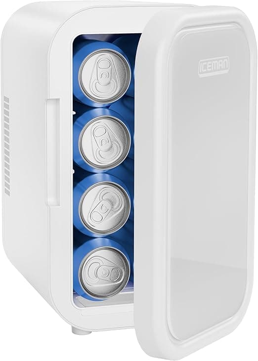 Iceman Mini refrigerador portátil – Se adapta a latas de 8 x 12 onzas, refrigera