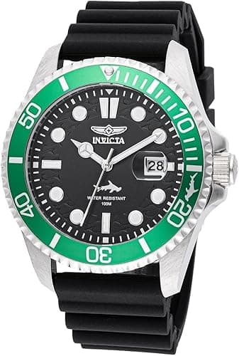 INVICTA Pro Diver Hombres 43mm Acero inoxidable Oro Negro Dial PC32 Cuarzo