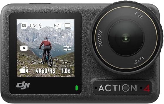 Pack Estándar dji Osmo Action 4 - Cámara de acción Sumergible 4K/120 fps con un
