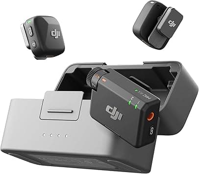 dji Mic Mini (2 TX + 1 RX + Estuche de Carga), micrófono inalámbrico, superliger
