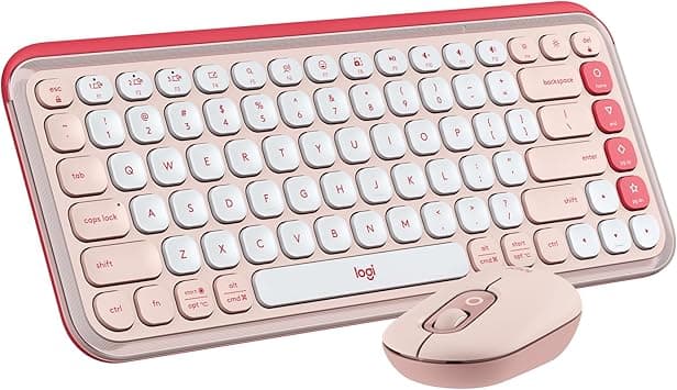Logitech Pop Icon Combo, combinación de Teclado y Mouse Bluetooth, Escritura cóm