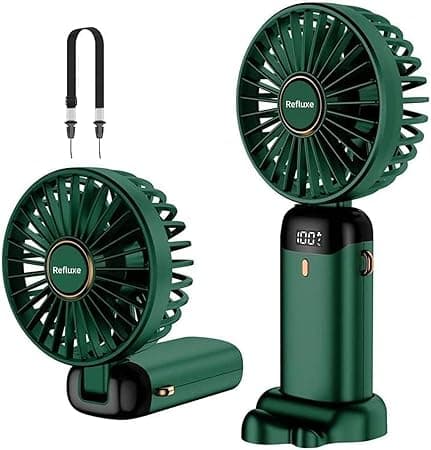 Ventilador de mano, mini ventilador portátil recargable por USB, pequeño ventila