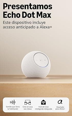 Amazon Echo Dot Max (modelo más reciente): bocina Alexa con sonido expansivo y g