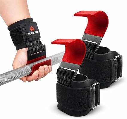 Bluelander Straps para Gym para Levantamiento de Pesas, Straps Ganchos Levantami