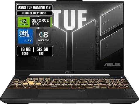 ASUS TUF Gaming F16 /NVIDIA GeForce RTX 3050/ Intel Core i5/16GB - 512GB SSD/FHD