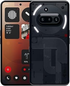 Nothing Phone (3a) Smartphone 5G 8GB RAM 128GB Negro, Pantalla AMOLED 6.7” 120Hz