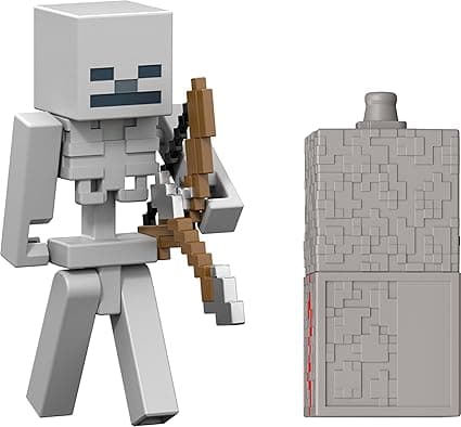 Minecraft Vanilla Figura De Acción Esqueleto, Enemigo Articulado del Videojuego