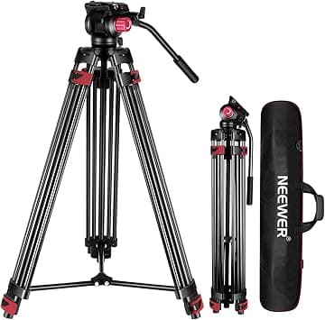 NEEWER 79"/ 200cm Trípode de Video, Soporte de Trípode de Aleación de Aluminio R