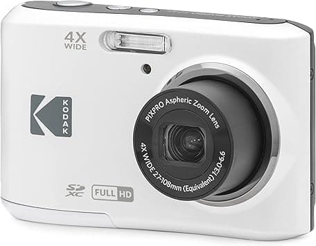 Kodak PIXPRO FZ45-WH - Cámara Digital de 16 MP, Zoom óptico de 27 mm, Gran Angul