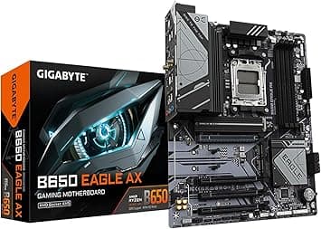 GIGABYTE B650 Eagle AX AM5 LGA 1718 AMD B650 ATX, DDR5 Triple M.2, PCIe 5.0, USB